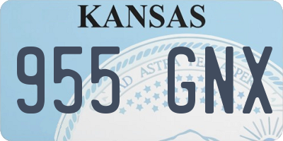 KS license plate 955GNX