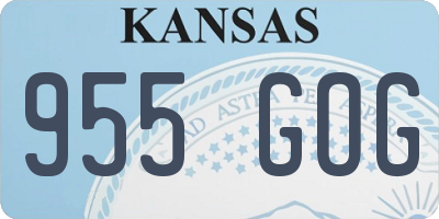 KS license plate 955GOG