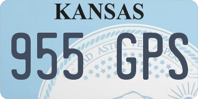 KS license plate 955GPS