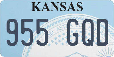 KS license plate 955GQD