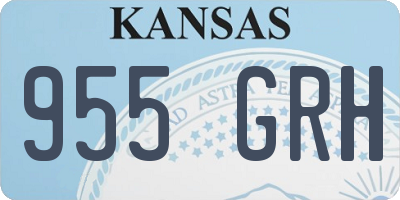 KS license plate 955GRH