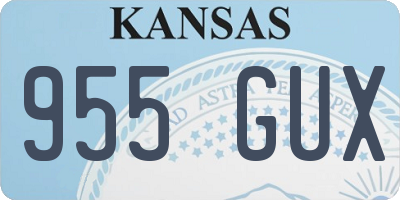 KS license plate 955GUX