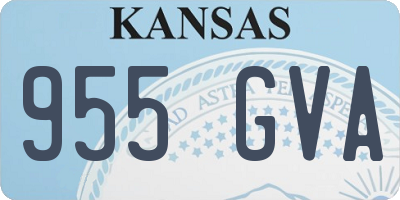 KS license plate 955GVA