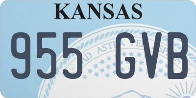 KS license plate 955GVB