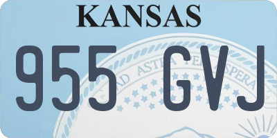 KS license plate 955GVJ