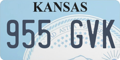 KS license plate 955GVK