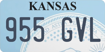 KS license plate 955GVL