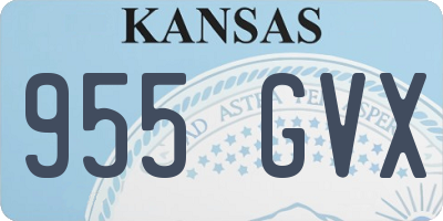 KS license plate 955GVX