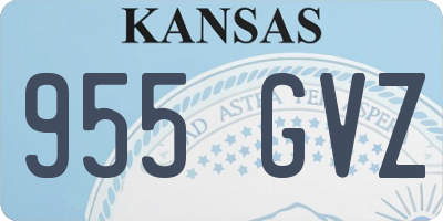 KS license plate 955GVZ