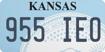 KS license plate 955IEO
