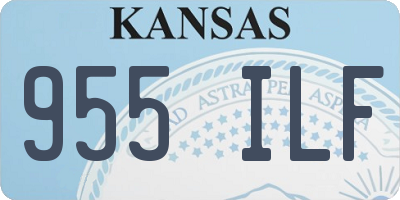 KS license plate 955ILF