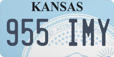 KS license plate 955IMY