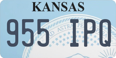 KS license plate 955IPQ