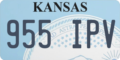 KS license plate 955IPV