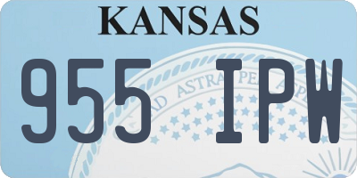 KS license plate 955IPW