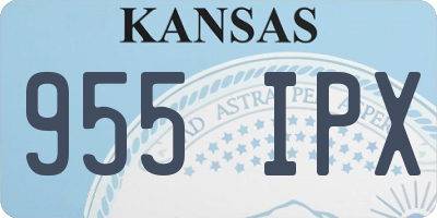 KS license plate 955IPX
