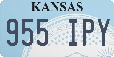 KS license plate 955IPY
