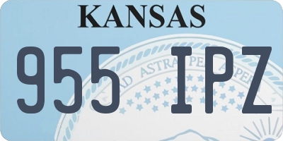 KS license plate 955IPZ