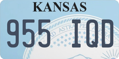 KS license plate 955IQD