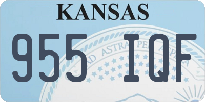 KS license plate 955IQF