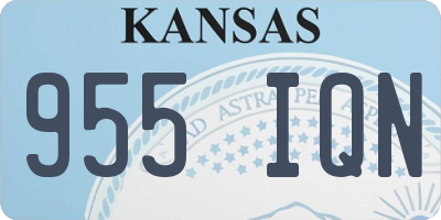 KS license plate 955IQN
