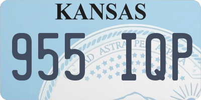 KS license plate 955IQP