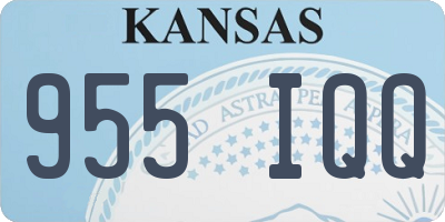 KS license plate 955IQQ