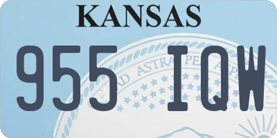 KS license plate 955IQW