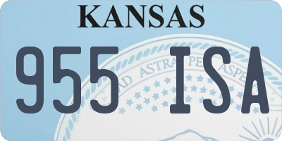 KS license plate 955ISA