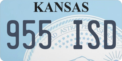 KS license plate 955ISD