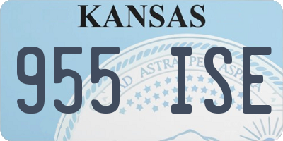 KS license plate 955ISE