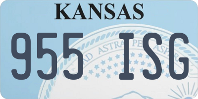 KS license plate 955ISG