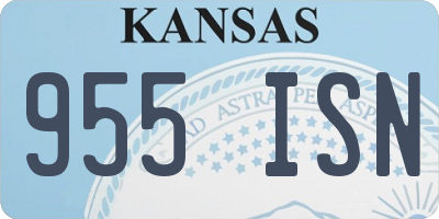 KS license plate 955ISN