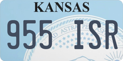 KS license plate 955ISR