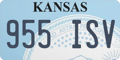 KS license plate 955ISV