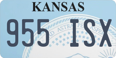 KS license plate 955ISX