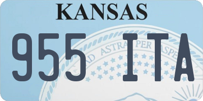KS license plate 955ITA