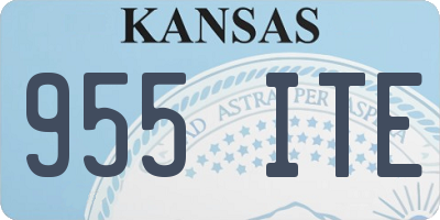 KS license plate 955ITE