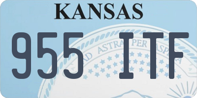 KS license plate 955ITF