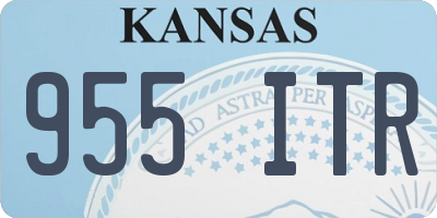 KS license plate 955ITR