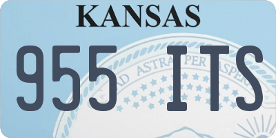 KS license plate 955ITS