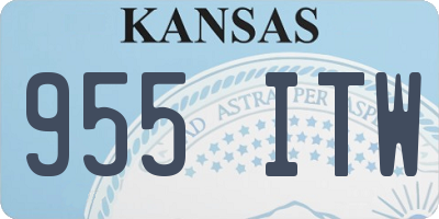 KS license plate 955ITW