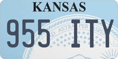 KS license plate 955ITY