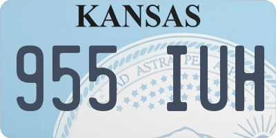 KS license plate 955IUH