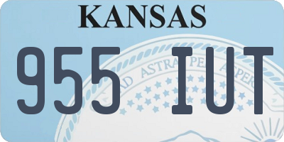 KS license plate 955IUT