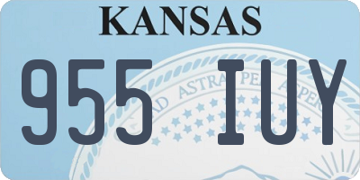 KS license plate 955IUY