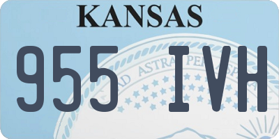 KS license plate 955IVH
