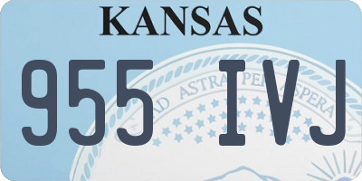 KS license plate 955IVJ