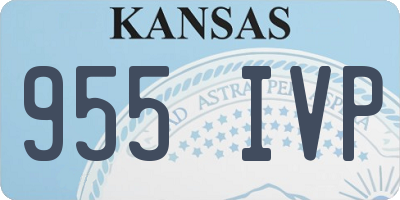KS license plate 955IVP