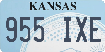 KS license plate 955IXE